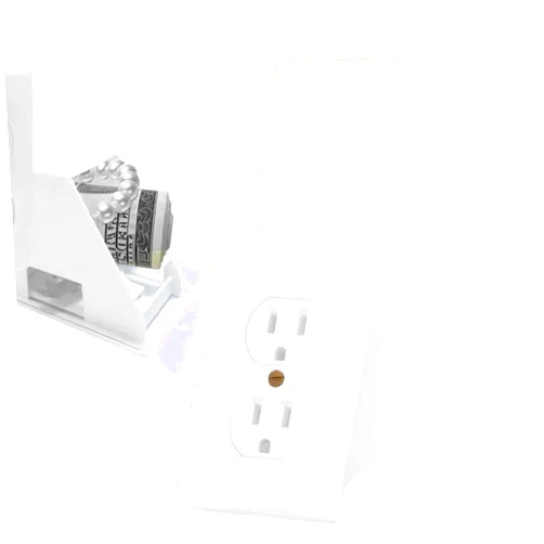 Generic Outlet Safe - Wall Socket Storage Solution With Key Lock | Wall Socket Safe | Versatile Practical Secure Hiding Places | Charging Socket Hiding Box | Wall Money Hiders For Cash | Credit Cards | Jewelr