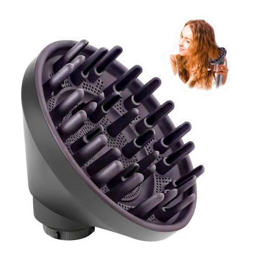 Liwoowe Upgraded Diffuser for Dyson Airwrap Styler HS05 HS01, Converting for Dyson Airwrap to Hair Dryer Diffuser Attachment, Diffuser Nozzle Attachment for Dyson for Airwrap (Grey)