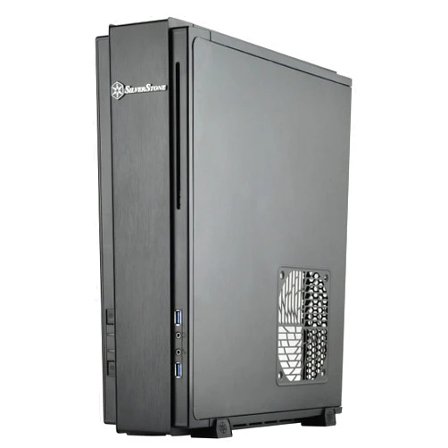 SilverStone Technology Milo Z Mini-ITX/DTX Small Form Factor SFX Computer Case with PCI-E Riser Card, Black (ML07B)