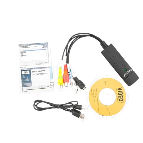 IHNIERAEM USB 2.0 Easycap Capture 1 Channel Video TV DVD VHS Audio PC Capture Adapter Card TV Video DVR Converter