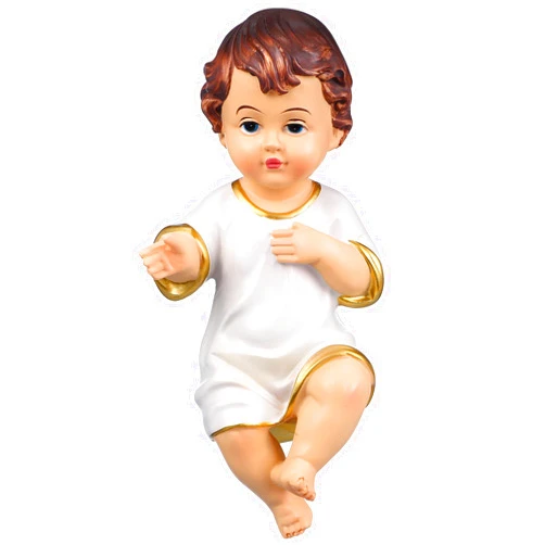 Toyvian 1pc Religious Holy Child Ornament Religious Garden Statues Jesus Home Decor Religious Mini Nativity Figurine Christ Jesus Statue Dining Baby Resin White Ceramics Small Crafts