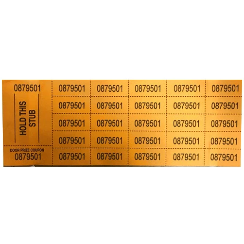 Auction Tickets enenfeifei Auction Tickets - 500 Sheets (Sunflower Gold)