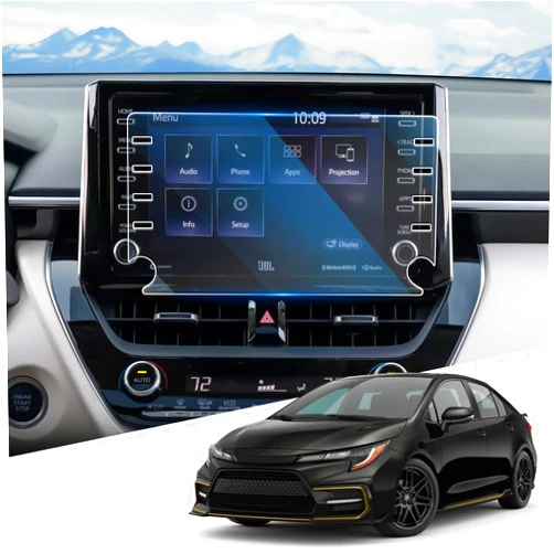 WEIPIN For 2022 Toyota Corolla Screen Protector - 2019-2022 Corolla& Corolla Cross (L/LE/XLE/XSE) 8 Inch Screen Protector 2019 2020 2021 2022 Corolla& Corolla Cross Accessories 9H Hardness Tempered Glass- HD