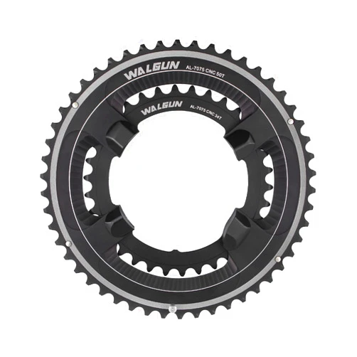 WALGUN Round Road Bike Chainrings 50t 34t 52t 36t 53t 39t Double Speed 110 BCD 4 Bolt Bicycle Chain Ring for R8000 Bike Crankset