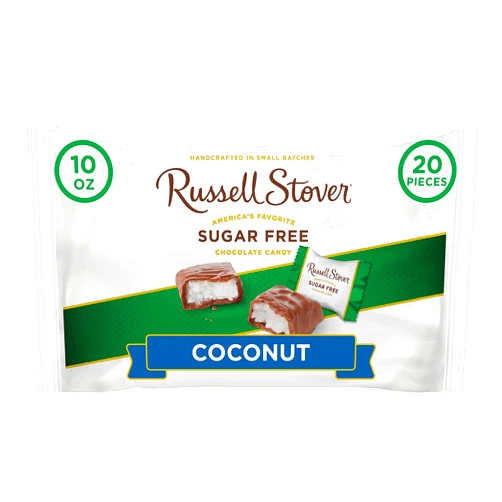 Russell Stover Sugar-Free Laydown Bag Coconut, 10 Ounce