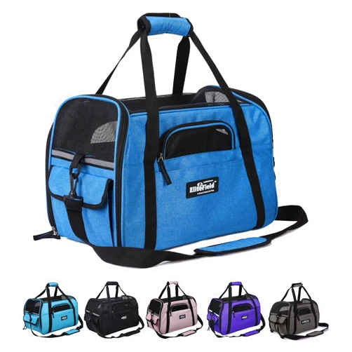 EliteField Soft Pet Carrier (3 Year Warranty, Airline Approved) Small Soft Dog Carrier Soft Cat Carrier Puppy Carrier Soft Sided Travel Carrier Bag (X-Large: 21