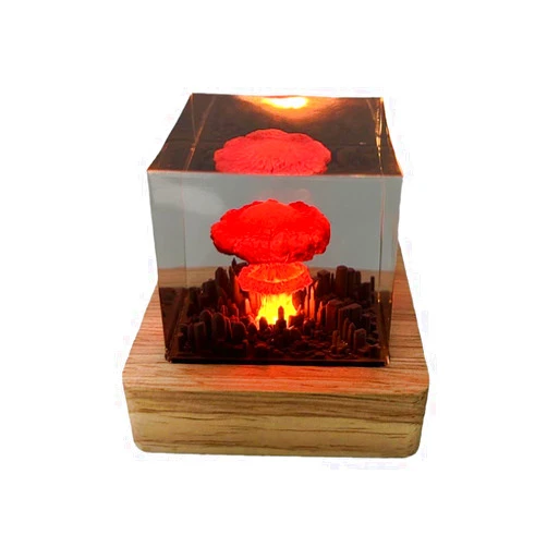 Aimeryup Mushroom Cloud Nuclear Explosion Lamp,Atomic Bomb Model Atmosphere Lamp Decoration Creative Gifts for Kids (Mushroom Cloud)