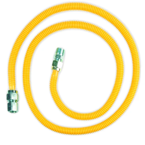 Appliance Pros Flexible Stainless Steel Gas Line for Dryer, Gas Hose Connector Kit, Comes with 1/2