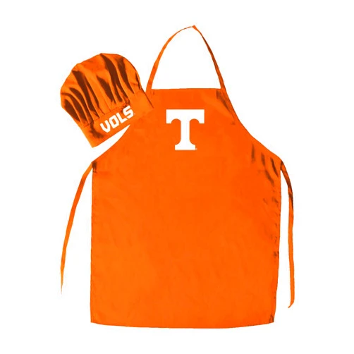 Pro Specialties Group NCAA Tennessee Volunteers Men's Chef Hat with Apron, Full Color Team Logo, One Size, PSGLS0279379