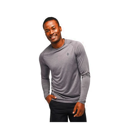 Black Diamond AP753090STEELGREYLarge M Lightwire Ls Tech Tee Steel Grey Large