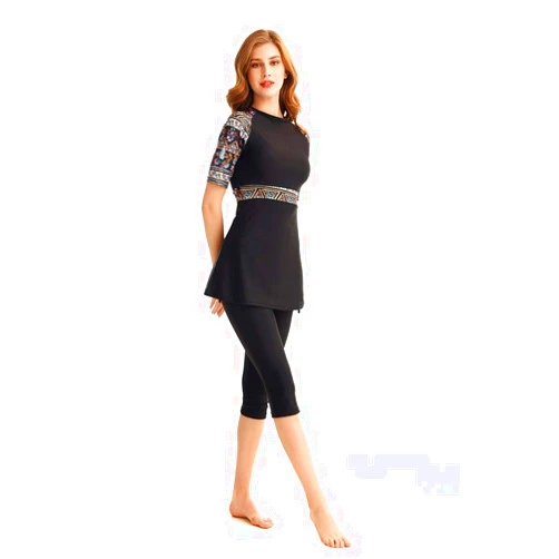 TianMaiGeLun Modest Swimsuit Women's Rash Guard Short Sleeve Swimwear Modesty Swimming Costume Surfing Suit Burkini