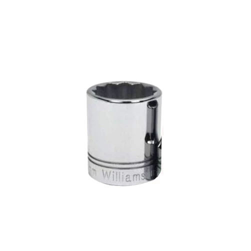 Williams STM-1219 1/2 Drive Shallow Socket, 12 Point, 19mm