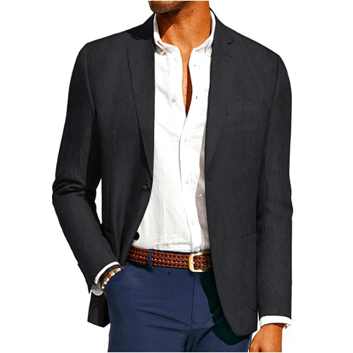 PJ PAUL JONES Mens Blazer Casual Sport Coats Regular Fit Two Button Suit Jacket Lightweight Sports Jacket