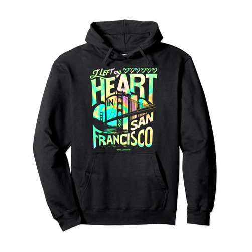 WOAH MANATEE I Left My Heart in San Francisco - Golden Gate Bridge Pullover Hoodie