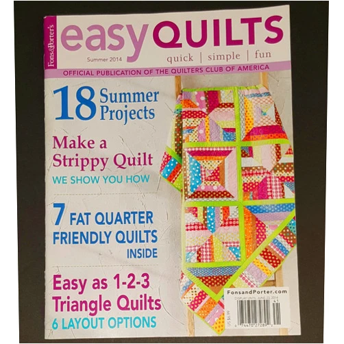 S3457 Fons & Porter's Easy Quilts Magazine Summer 2014
