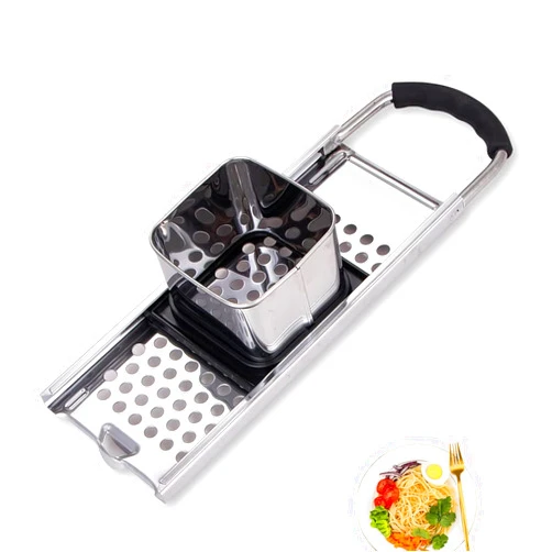 Mlesi Premium Grade Stainless Steel Spaetzle Maker Widen Plastic Handle Homemade Egg Noodle Dumpling Perfect Sized for pots and Pans Making Tool