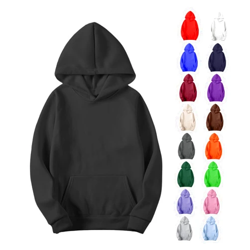 Generic Unisex Basic Hoodie Women Men Oversized Plain Hooded Sweatshirt Casual Fleece Long Sleeve Pullover Fall Sweater 2025