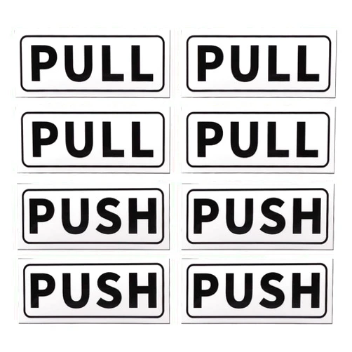 PATIKIL Push Pull Door Sign, 4 Set 2