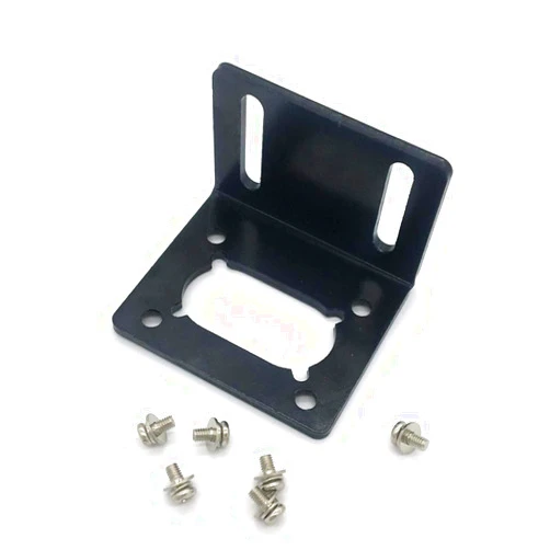 Bringsmart 370 Mounting Bracket with Screw Worm Gear Motor Fixed Fastener DIY Parts DC Motor Holder (Single-Side Bracket)