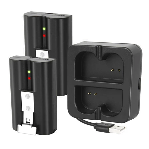 Hiweld 2-Pack 6040mAh Replacement Battery with Charger Station for Ring-Doorbell Camera 2/3/4, Spotlight & Stick Up Cam