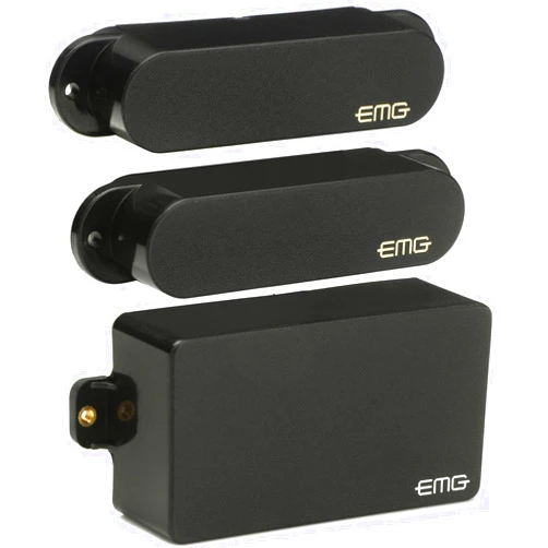 EMG SA/SA/81 Active Strat Guitar Pickup Set, Black