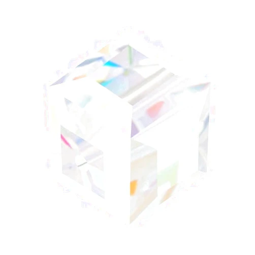 Adabele 50pcs Adabele Austrian 8mm Faceted Loose Cube Crystal Beads Clear AB Compatible with Swarovski Crystals Preciosa 5601 SSC802