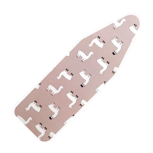 LCLW Small Ironing Board Cover and Pad 12 x 42,3 Pairs of Hook and Loop Fastener Straps,Elastic Edges,Cotton Mini Iron Board Cover with Scorch Resistant Thick Padding (12