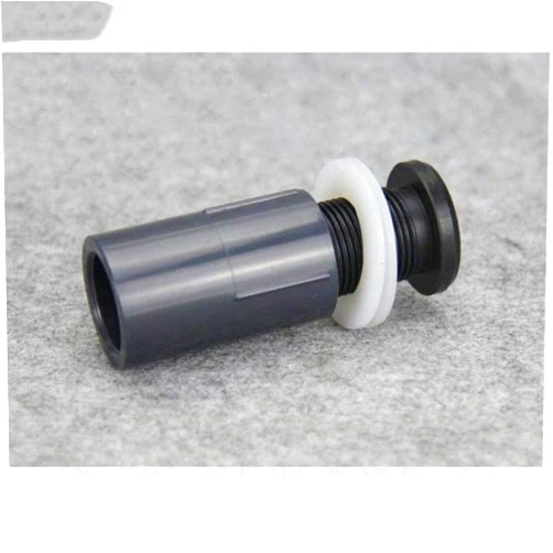 Lifyn2 Ball Valve 3pcs UPVC Inner Diameter 20-50mm Fish Tank Drainage Joint PVC Pipe Connectors Clamp 0~50mm Thicken Glass Aquarium Tube Fittings Household Plumbing Tools (Color : Inner 50mm)