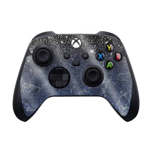 MIGHTY SKINS MightySkins Glossy Glitter Skin Compatible with Xbox Series X and S Controller - Dark Shimmer Marble | Protective, Durable High-Gloss Glitter Finish | Easy to Apply and Change Style | Made in The USA