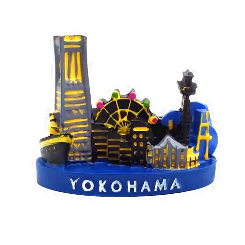 MUYU Magnet Yokohama Japan 3D Fridge Magnet Souvenir Gift,Home & kitchen Decoration Magnetic Sticker Yokohama Japan Refrigerator Magnet Collection