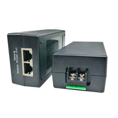 PLUSPOE Gigabit DC PoE+ Injector | 12V 24V (12-36V) DC Input | 50V 30W DC PoE+ Out | DC-DC Convertor + 802.3 af/at Solar PoE Injector Adapter for ePMP2000/3000, Force400/425, Q61, PoE Lighting