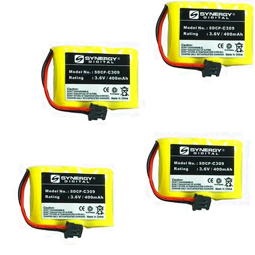 Synergy Digital Sony SPPQ-A500 Cordless Phone Combo-Pack Includes: 4 x SDCP-C309 Batteries