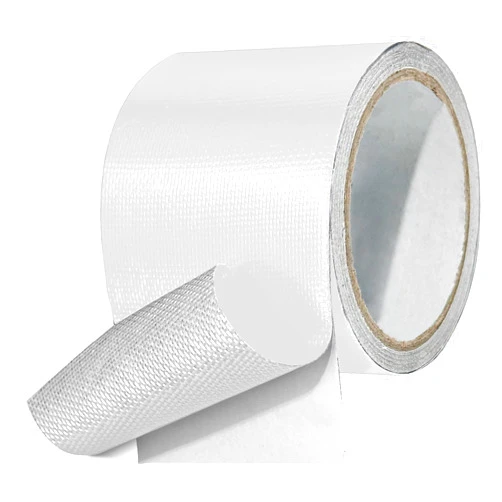 Tikfoam Waterproof Repair Tape for Fabric, Awning, RV Roof, Underbelly, Tarp, Tent, Sail and Boat Cover Outdoor Repair Patch, Heavy Duty, UVproof, Multipurpose (White)