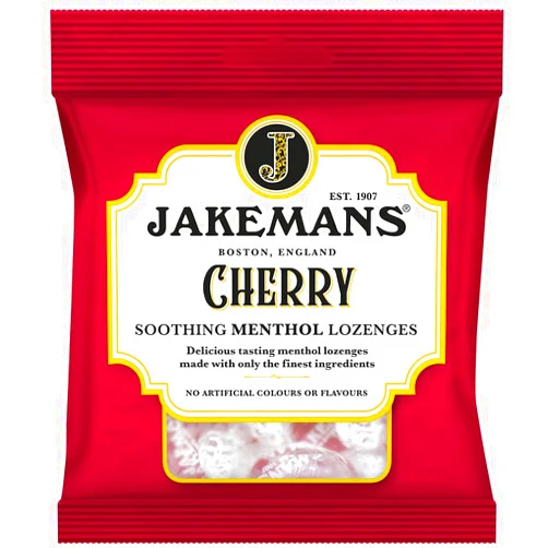 Jakemans Menthol Lozenges 100g Bag (Cherry, 100g)