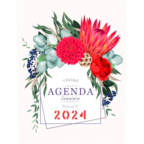 Dutempassé Editions Agenda semainier floral roses: Planificateur hebdomadaire printanier | Organiseur | de Janvier à Décembre | Grand Format (French Edition)
