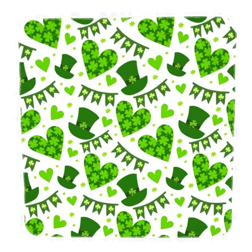 EASSEN St Patricks Day Green Baby Swaddle Blanket Unisex Swaddle Wrap Blankets Neutral Receiving Blanket Crib Bedding Sets for Newborn Boy Girl 35.4 X 35.4 Inches