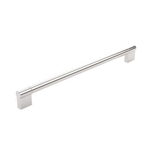 Richelieu BP527288195 Avellino Collection Brushed Nickel Cabinet Handle 11 3/8 inch (288 mm) Center to Center Cabinet Bar Pull, Modern Drawer Pull for Kitchen, Bathroom, and Dresser, 1 Pack