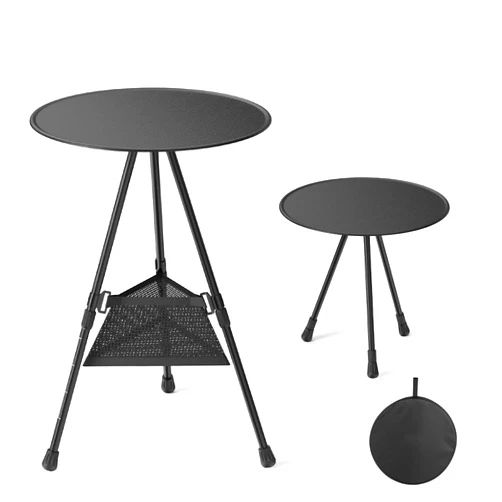 Odfit odifit Portable Camping Table, Foldable and Adjustable, Small Lightweight Outdoor Table with Mesh Bag for Camping, BBQ, Picnics, Beach, Fishing, Hiking, Other Outdoor Activities, or Indoor Use