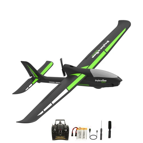 RoofWorld RC Plane with Aileron RTF 4 Channel Remote Control Airplane Ready to Fly Ranger600 Stunt 4CH Glider RC Airplane for Beginners Adults with 6-Gyro Xpilot Stabilization System & One Key Aerobatic