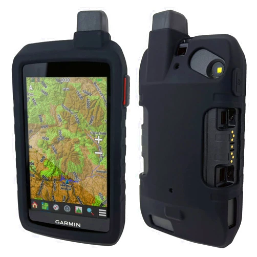 Wearable4U Protective Case for Garmin Montana 700/700i/750/750i Silicone Protective Cover (Black) - Rugged Handheld GPS Navigator Accessories
