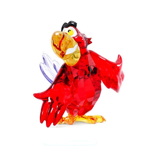 SWAROVSKI Aladdin Iago Figurine with Red Crystals, Part of The Aladdin Collection