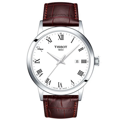 Tissot Mens Classic Dream Stainless Steel Dress Watch