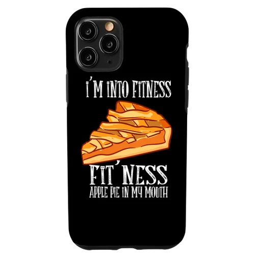 FRESAN Baking Apple Pie Lover Thanksgiving Food iPhone 11 Pro I'm Into Fitness Fit' Ness Apple Pie In My Mouth Apple Pie Case