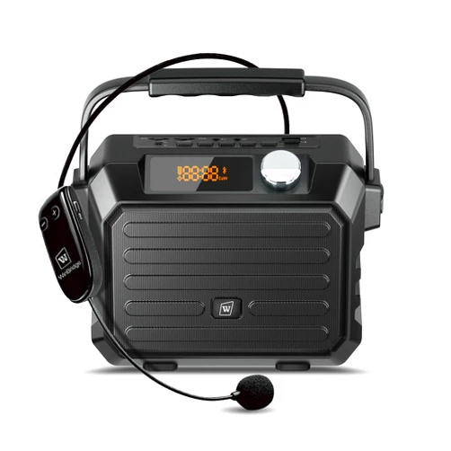 W WINBRIDGE W WINBRIDE Wireless Voice Amplifier for Teachers, 30W Portable PA Speaker System, Wireless Microphone for Classroom Teachers Fitness Instructor, Bluetooth Headset and Speaker Echo| Record| FM| TWS| H5