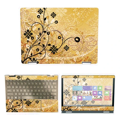 Decalrus - Protective Decal Floral Skin Sticker for HP Pavilion X360 11M-AP0013DX (11.6