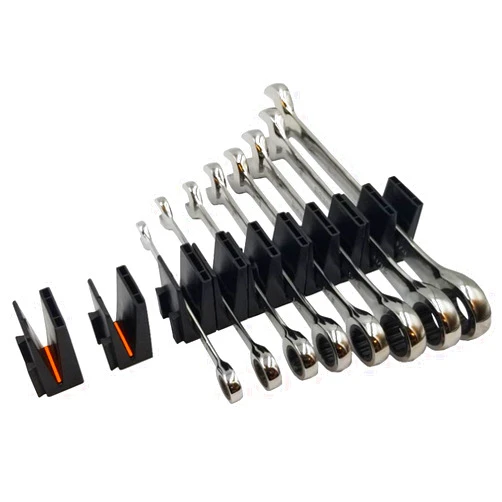 ToolBox Widget Wrench Organizer Pro Series Version 4.0 for Tool Drawer Storage | 12 Magnetic Wrench Holders | Modular Tool Organizer for Toolbox Organization | Replaces Wrench Rolls