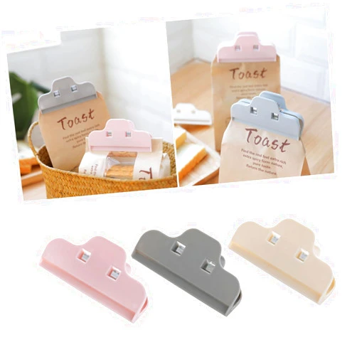 GOOHOCHY Potato Chip Bag Clips 3pcs Seal Bags Bag Sealer Clips Sealer Sticks Baggies Milk Powder Plastic Bag Snack Bag Clips
