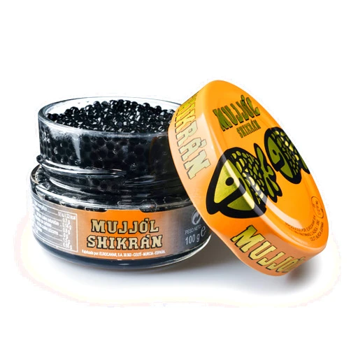 SHIKRÁN Eurocaviar - Shikran - Mullet Roe Caviar Pearls Black, 3.52 oz [100 g] [Premium Caviar Alternative]