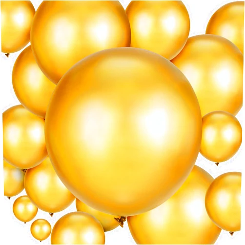 Sumind 100 Pieces Latex Balloons Different Sizes 18/12/10/5 Inch Party Balloon Kit for Valentines Birthday Baby Shower Wedding Bride Graduation Party Decoration (Metallic Gold)