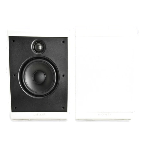 Polk Audio OWM3 Wall and Bookshelf Speakers | The Most High-Performance Versatile Loudspeaker | Paintable Grilles (Pair, White)